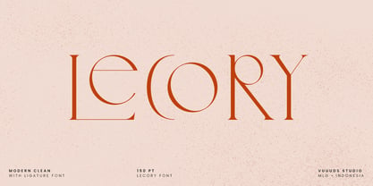 Lecory Font Poster 1