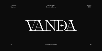 Vanda Font Poster 1
