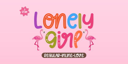 Lonely Girl Font Poster 1
