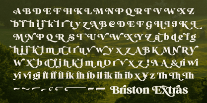 Briston Font Poster 10