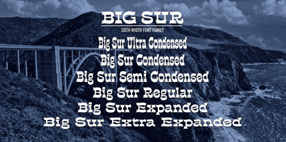 Big Sur Font Poster 2