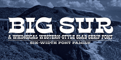 Big Sur Font Poster 1
