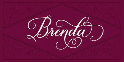 Brenda Script Font Poster 1