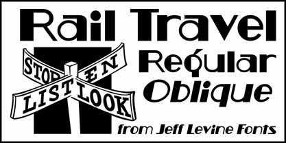 Rail Travel JNL Font Poster 1