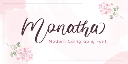 Monatha Font Poster 1