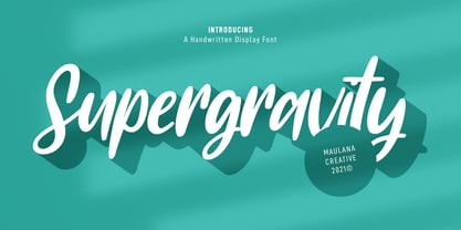 Supergravity Font Poster 1