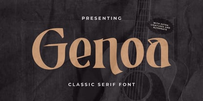 Genoa Font Poster 1
