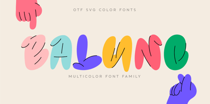 Baluno Font Poster 1