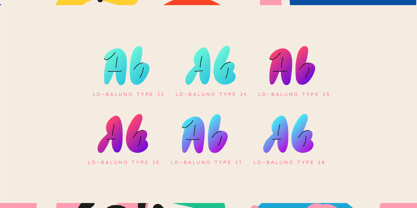 Baluno Font Poster 14