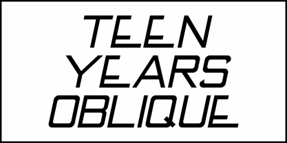 Teen Years JNL Font Poster 4