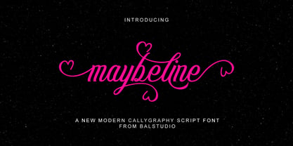 Maybeline Script Font Poster 1