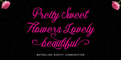 Maybeline Script Font Poster 2