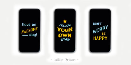 Laillie Dream Font Poster 4