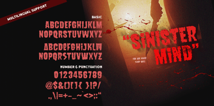 Sinister Mind Font Poster 6