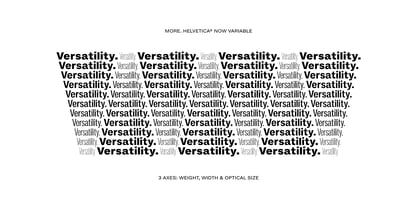 Helvetica Now Variable Fuente Póster 10