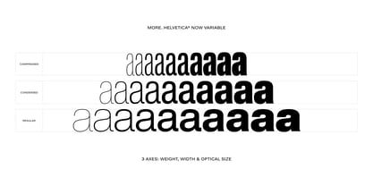 Helvetica Now Variable Font Poster 2