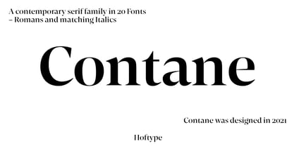 Contane Font Poster 1