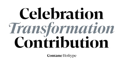 Contane Font Poster 2