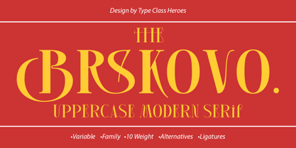Brskovo Font Poster 1