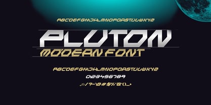 Pluton Racing Font Poster 2