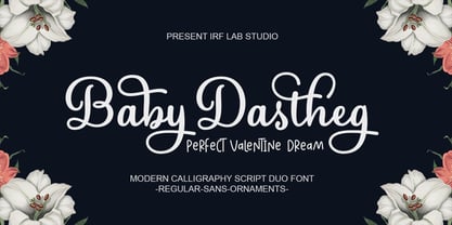 Baby Dastheg Font Poster 1