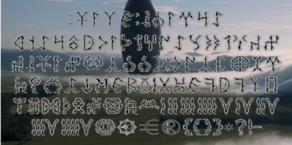 Ongunkan  Old Turkic Arrival Font Poster 4