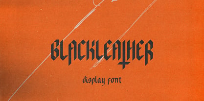 Blackleather Font Poster 1
