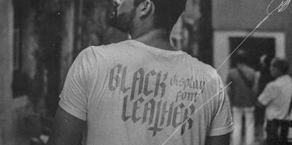 Blackleather Font Poster 6
