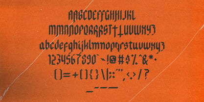 Blackleather Font Poster 3
