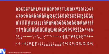 Graveblade Font Poster 7