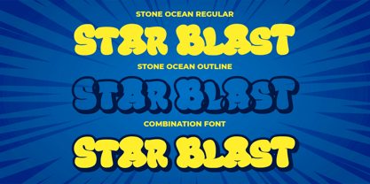 Black Blast Font Poster 6