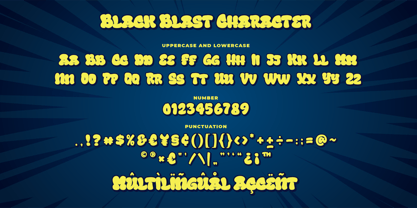 Black Blast Font Poster 7