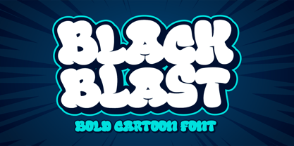 Black Blast Font Poster 1