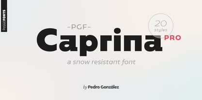 PGF Caprina Pro Font Poster 1