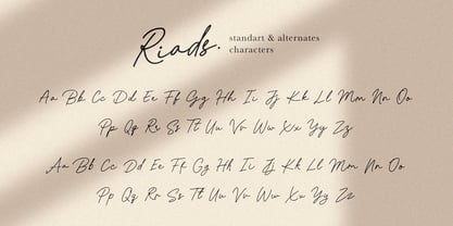 Riads Script Font Poster 11
