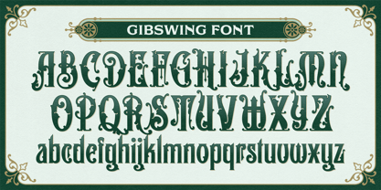 NS Gibswing Font Poster 4