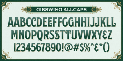 NS Gibswing Font Poster 9