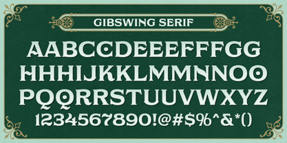 NS Gibswing Font Poster 8