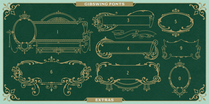 NS Gibswing Font Poster 11