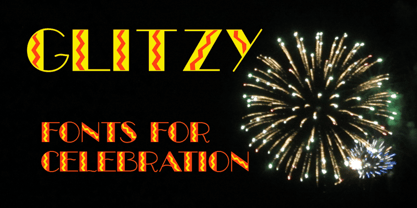 Glitzy Font Poster 1