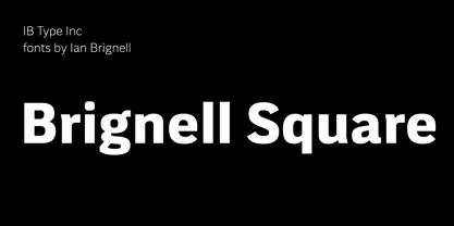 Brignell Square Font Poster 1