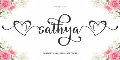 Sathya Script Font Poster 1