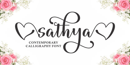 Sathya Script Fuente Póster 2