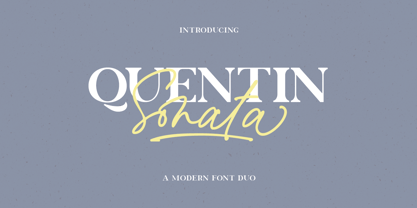 Quentin Sonata Font Poster 1