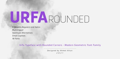 Urfa Rounded Font Poster 1