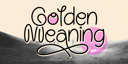 Golden Meaning Font Poster 1