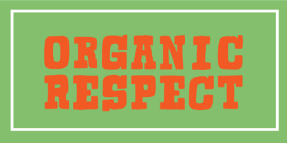 Organic Respect Font Poster 1