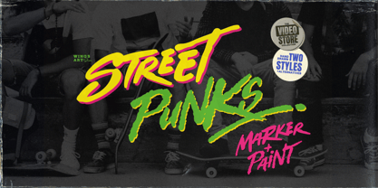 Street Punks Font Poster 1