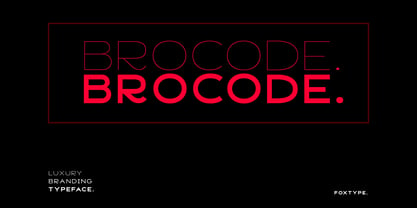 Brocode Display Font Poster 1