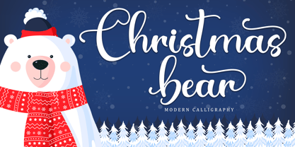 Christmas Bear Font Poster 1